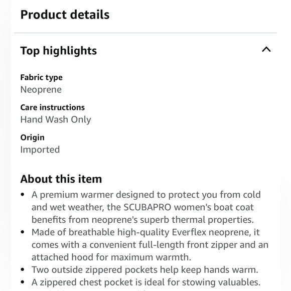 Women's Black Dive Boat Jacket Scuba Pro - NEVER WORN Rare Size 2XL - Picture 6 of 9